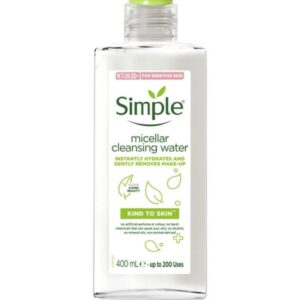 SIMPLE MICELLAR CLEANSING WATER - 400ML, KIND TO SKIN