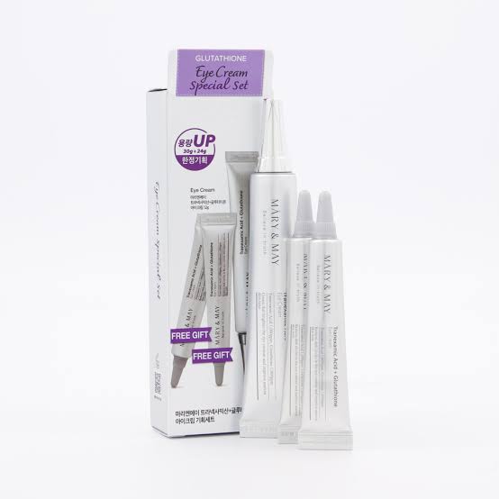 glutathione eye cream special set Mary & May - Smooth texture absorbs easily for daily use. Tranexamic Acid + Glutathione Eye