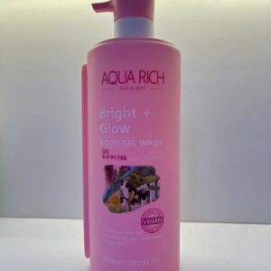 AQUA RICH Bright + Glow Body Gel Wash (Licorice Mulberry Root Extract) 1000ml
